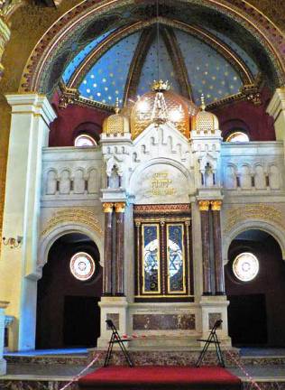 Intérieur de la Grande Synagogue de Cracovie, Pologne