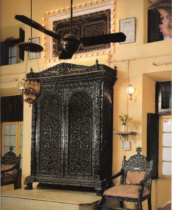 Intérieur de la Synagogue Chaaré Rahamim à Bombay, Inde