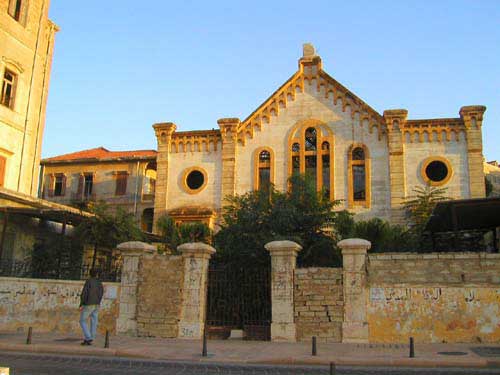 Façade de la synagogue Maguèn Abraham du Liban