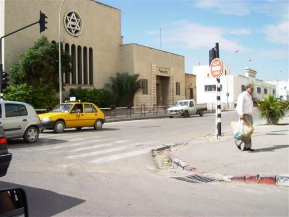 Façade de la synagogue Bèt E-l de Sfax