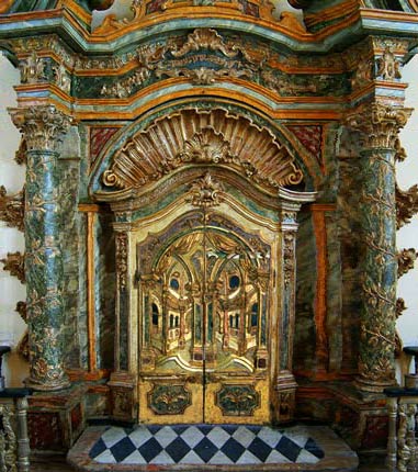 Arone Hakodech de la synagogue de Torino en Italie