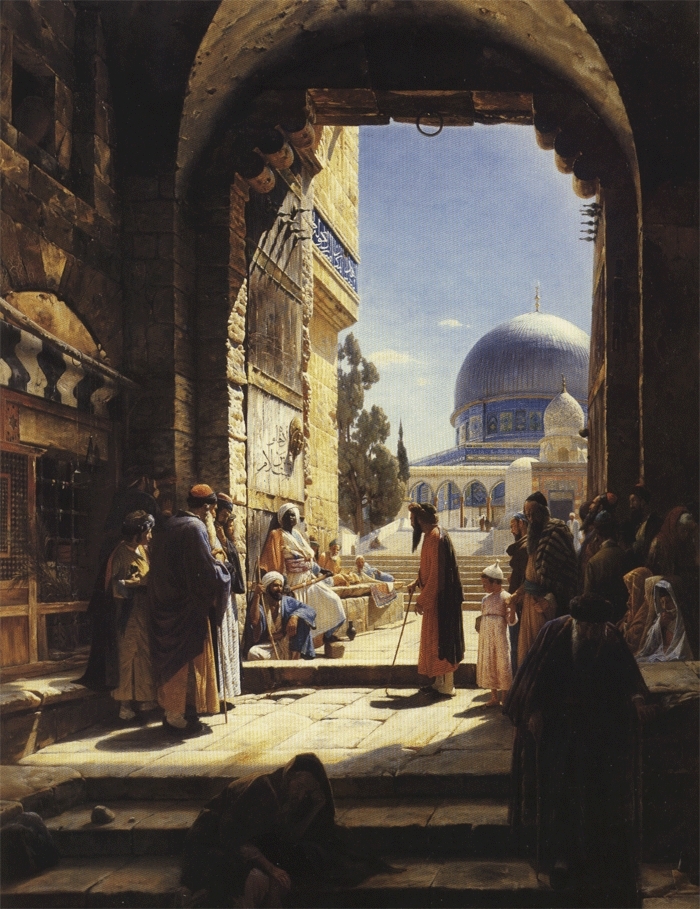 4. Jérusalem, La porte du Mont du temple. 1886
