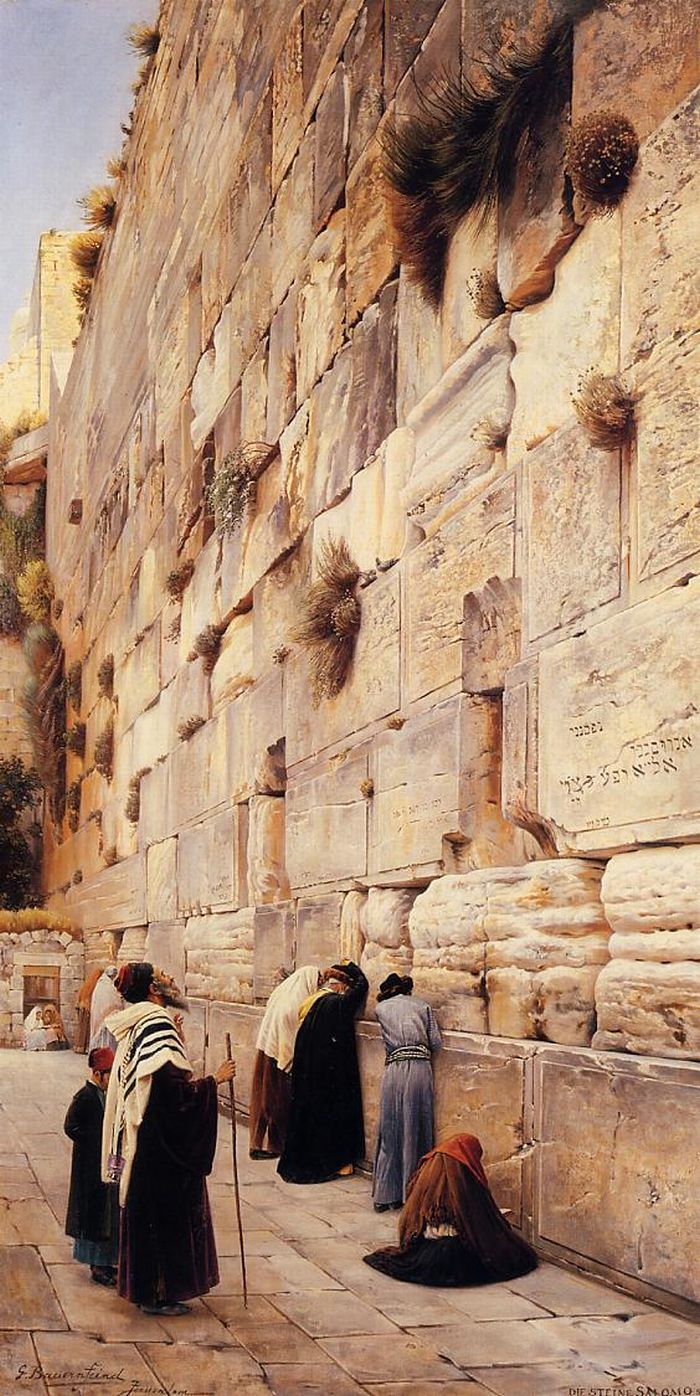 6 Chant funèbre des fidèles au Mur des Lamentations.