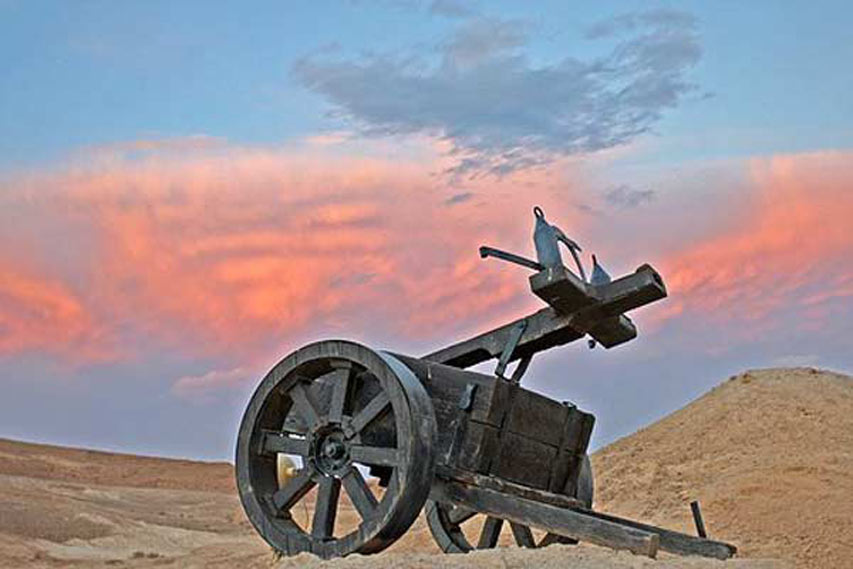 Autre reconstitution de la copie d'une des machines de guerre romaine