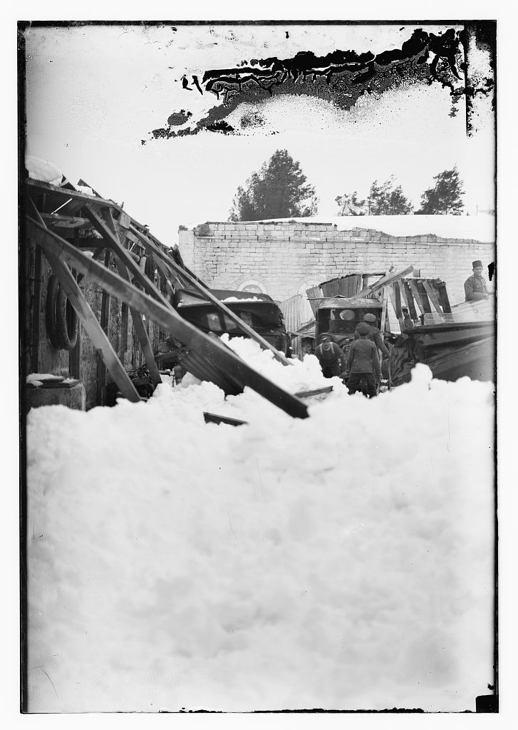 11. Jérusalem sous la neige - 1921.
