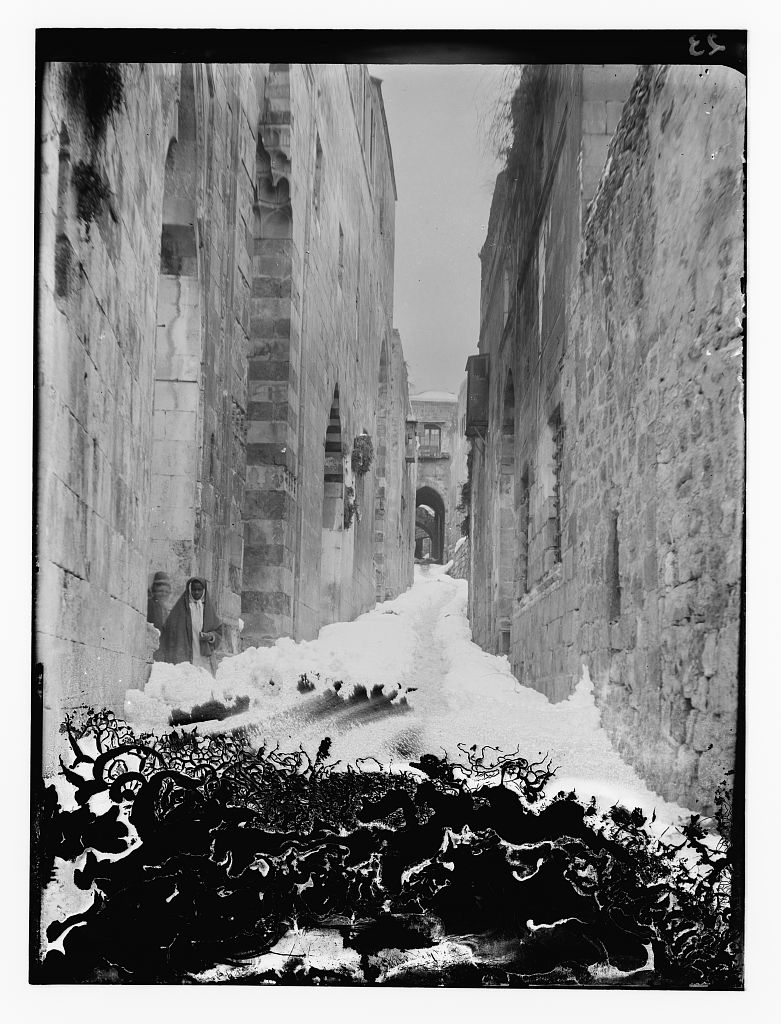 17. Jérusalem sous la neige - 1921.