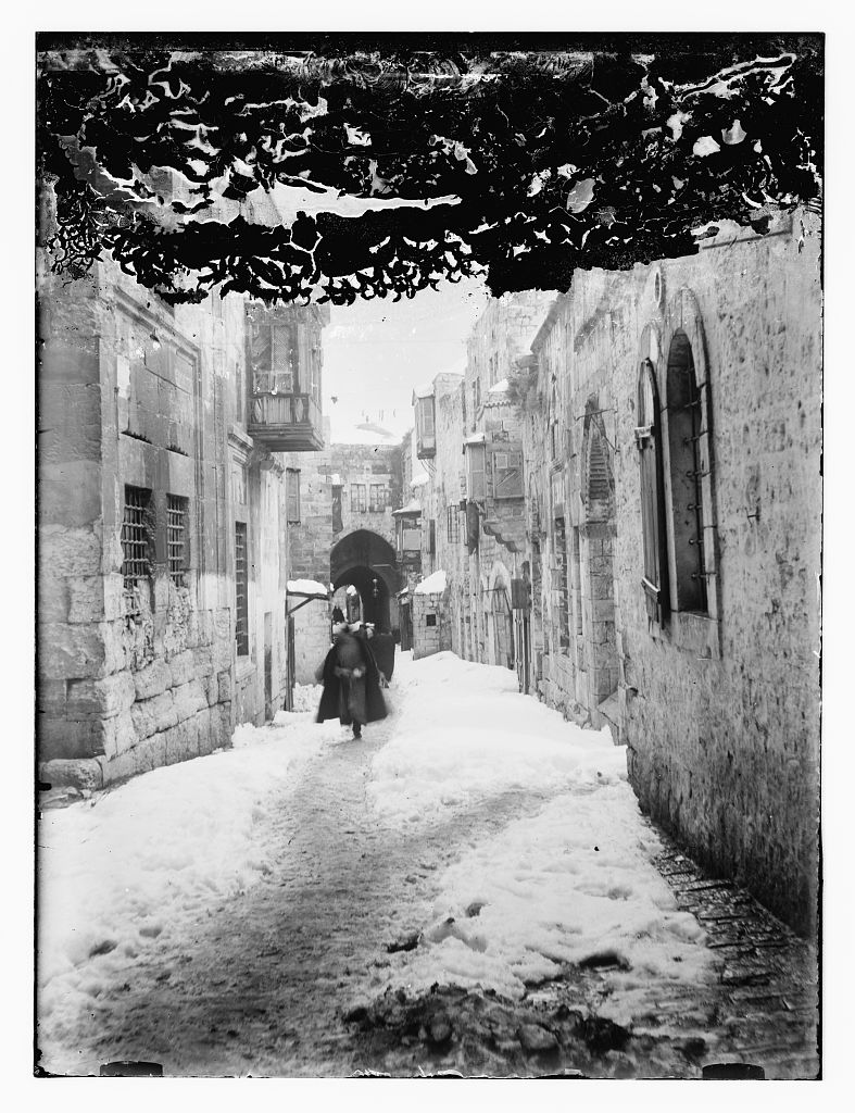 18. Jérusalem sous la neige - 1921.