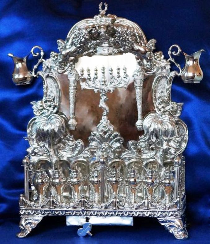 'Hanoukia en Argent. Origine-Russie.