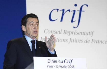 Nicolas Sarkozy, invité d’honneur au dîner du CRIF