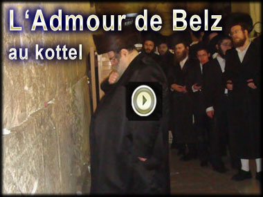 L’Admour de Belz prie pour le peuple d’Israël