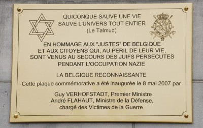 La communauté juive rend hommage aux Justes belges