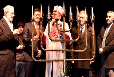 Premier allumage public d'une 'Hanoukia en Turquie