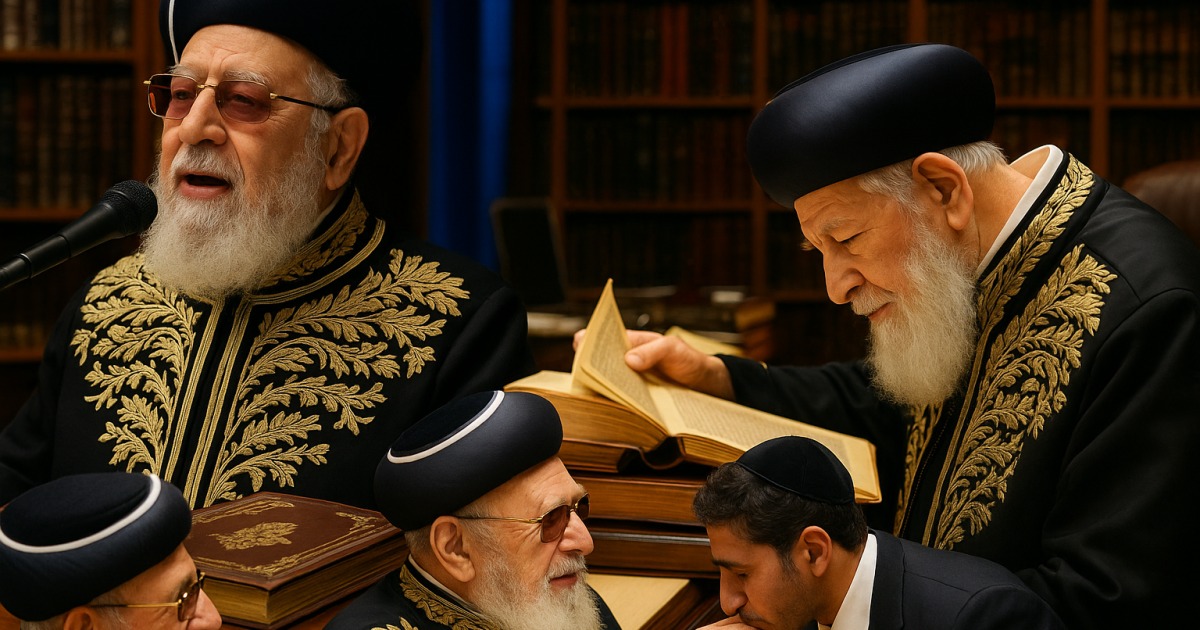 Rav Ovadia Yossef : guide, Possèk, père
