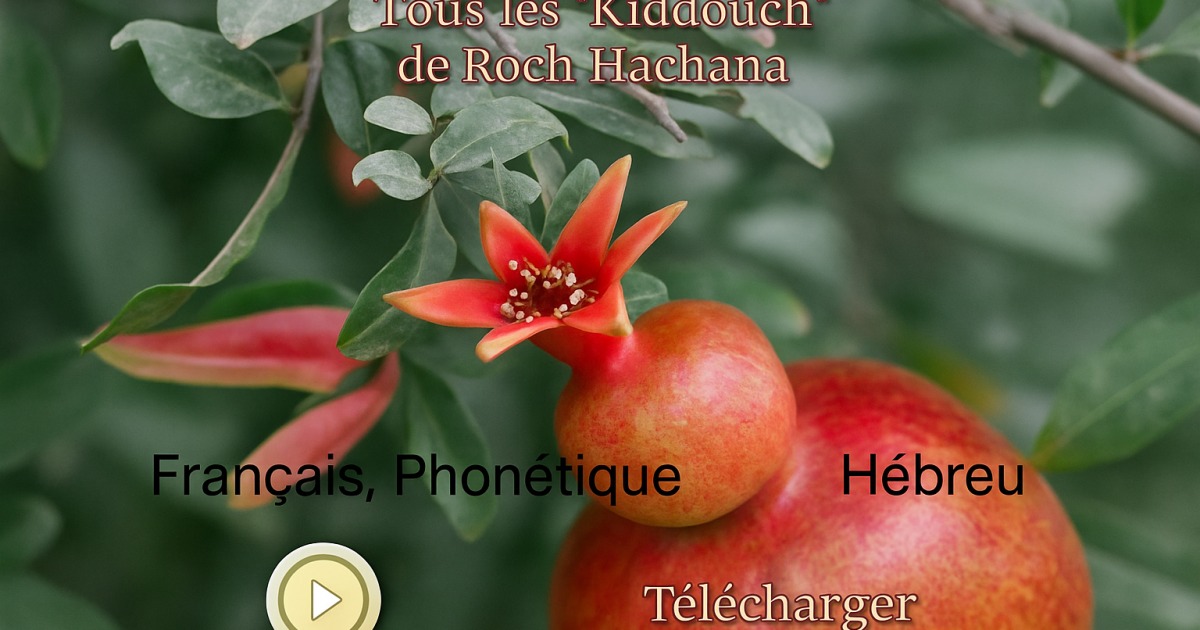 Kiddouch de Roch Hachana 5771