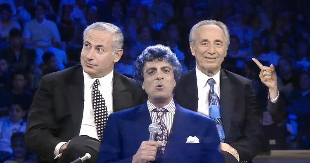 Exceptionnel ! Enrico Macias chante devant Bibi Netanyahou et Chimon Peres