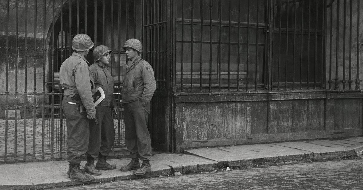 Prière des soldats juifs Américains en 1944