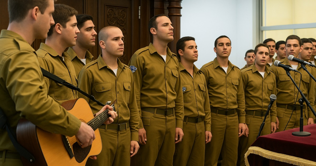 Inauguration d'une synagogue et d'un Séfèr Tora de l'armée