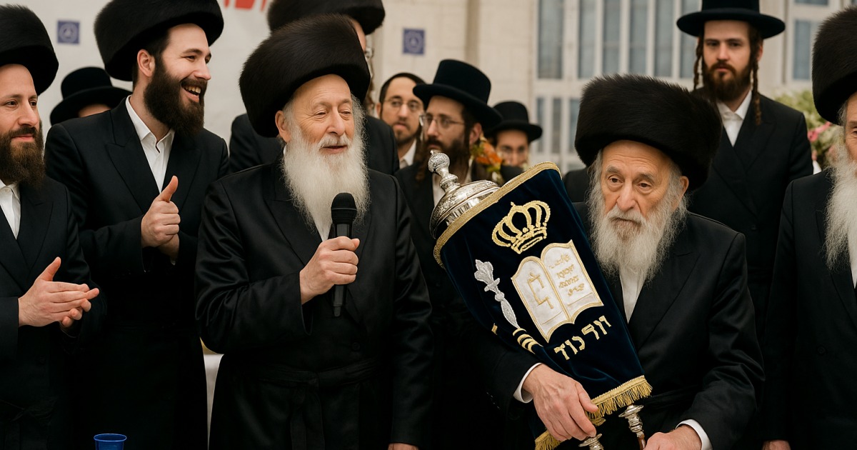 Rav Wozner inaugure un Séfèr Tora