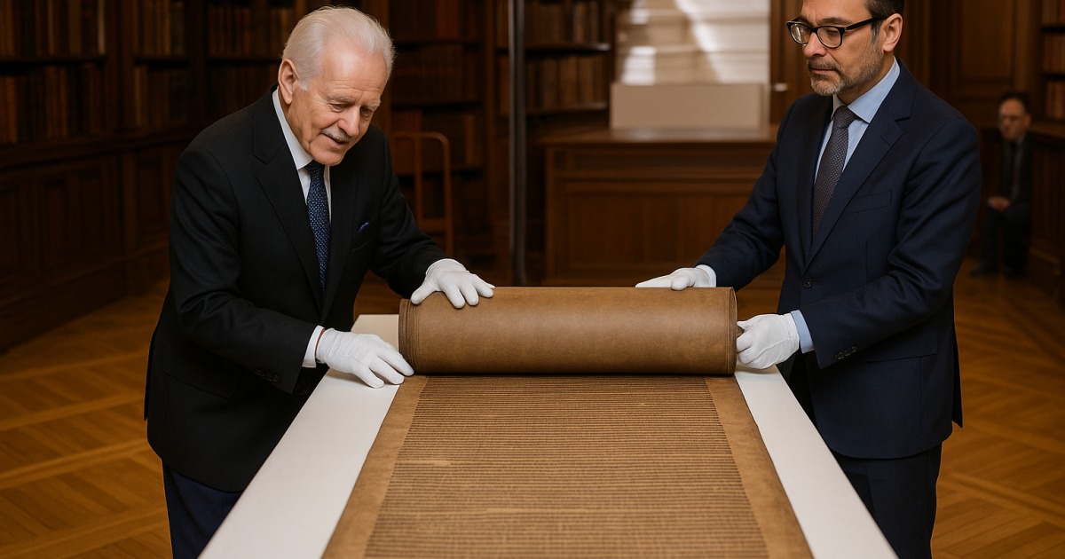 Découverte du plus vieux Séfèr Torah du monde