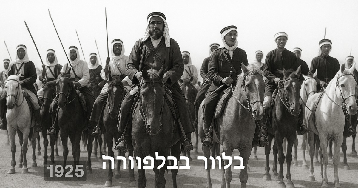 Visite par Lord Balfour du mochav de Balfouria en1925