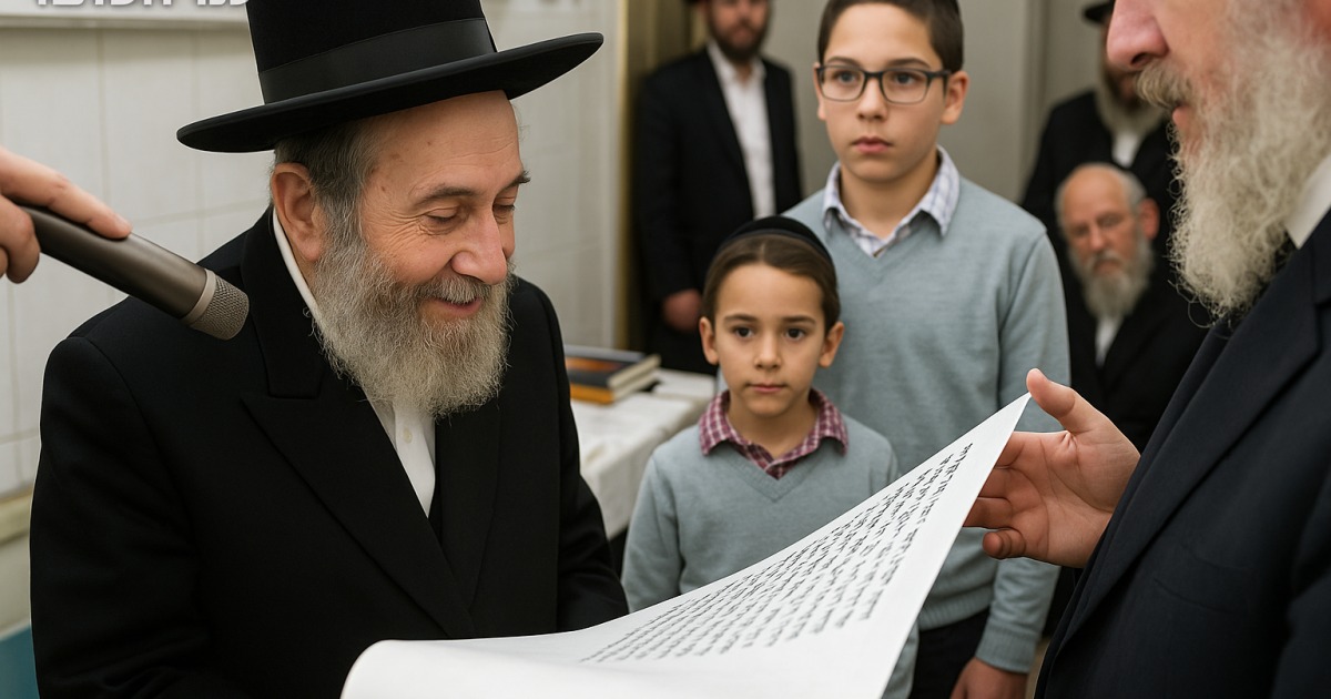 Le Rav Steinman commence sa prière