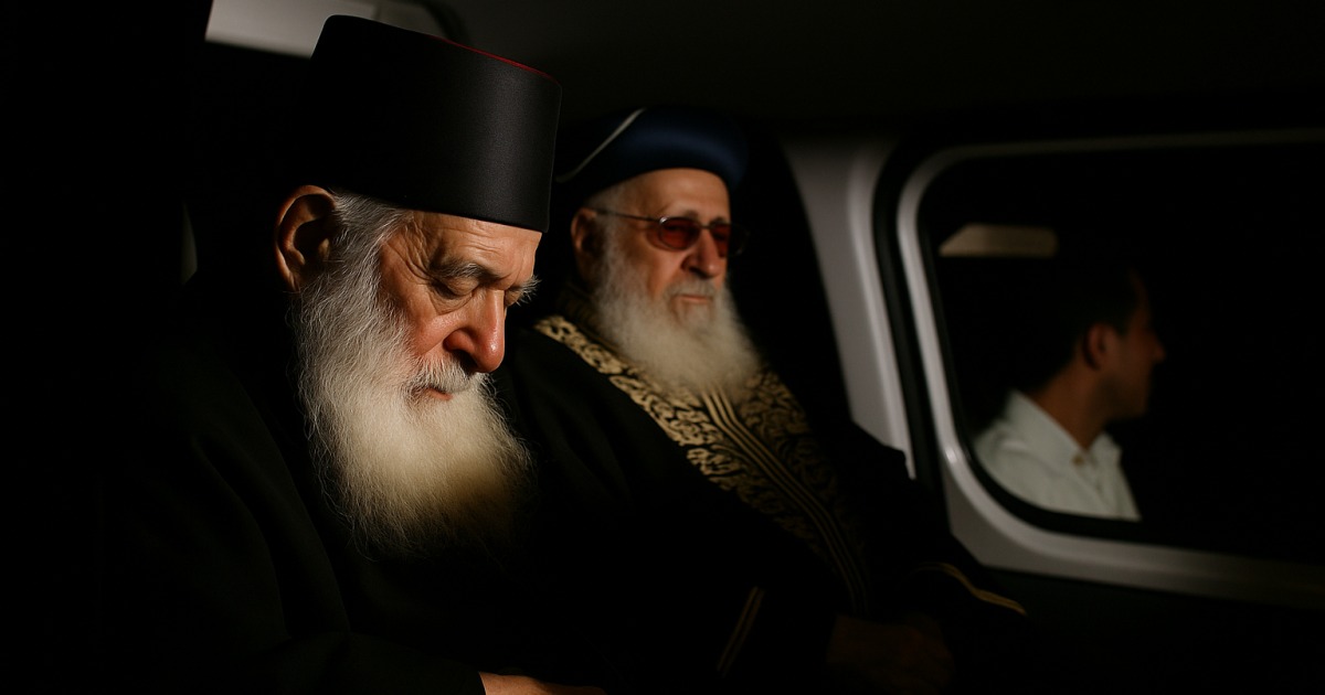 Rav Ovadia yossef Zal et Rav Its'hak Kadouri Zal dans les airs...