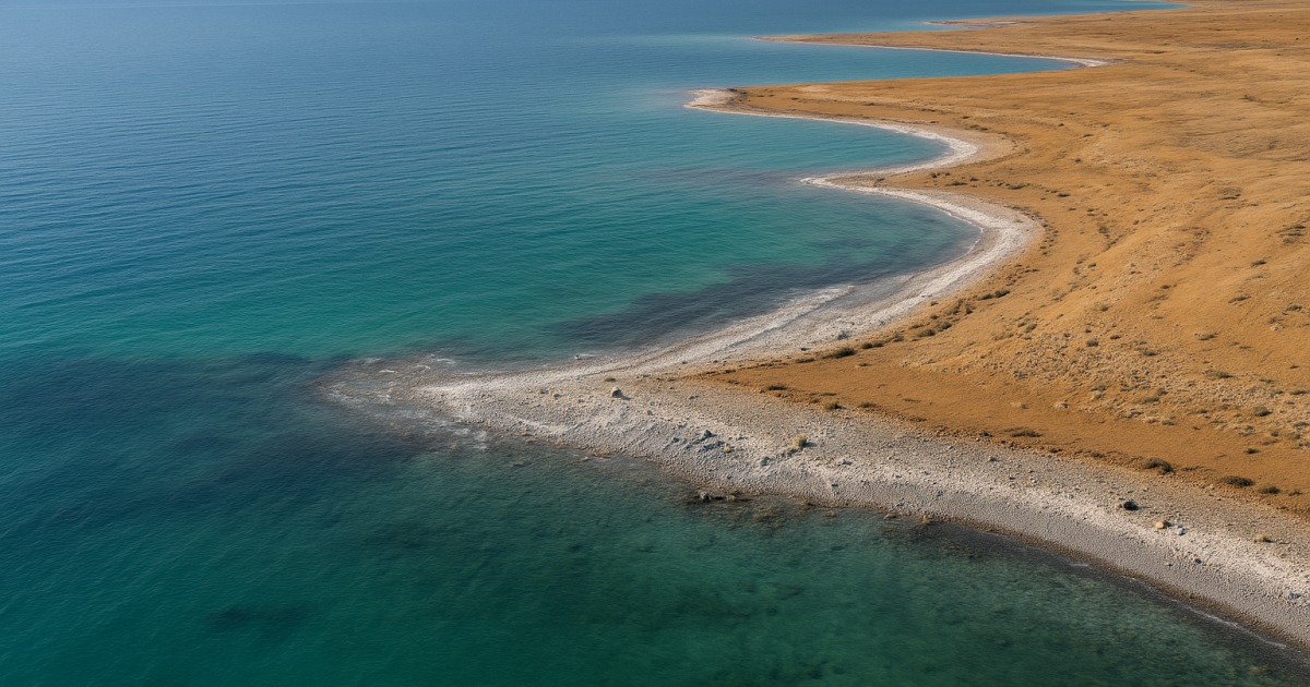 La Mer morte vue à partir d'un drone