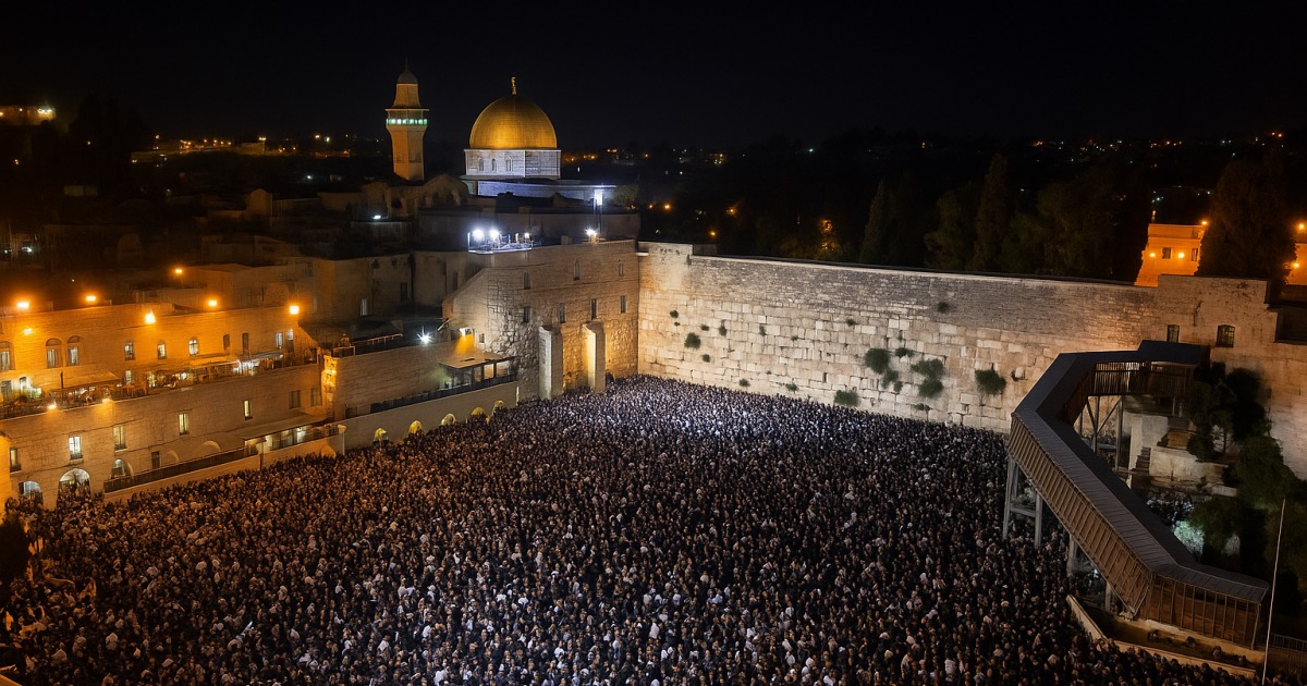 Impressionnant : Rassemblement gigantesque au Kotel