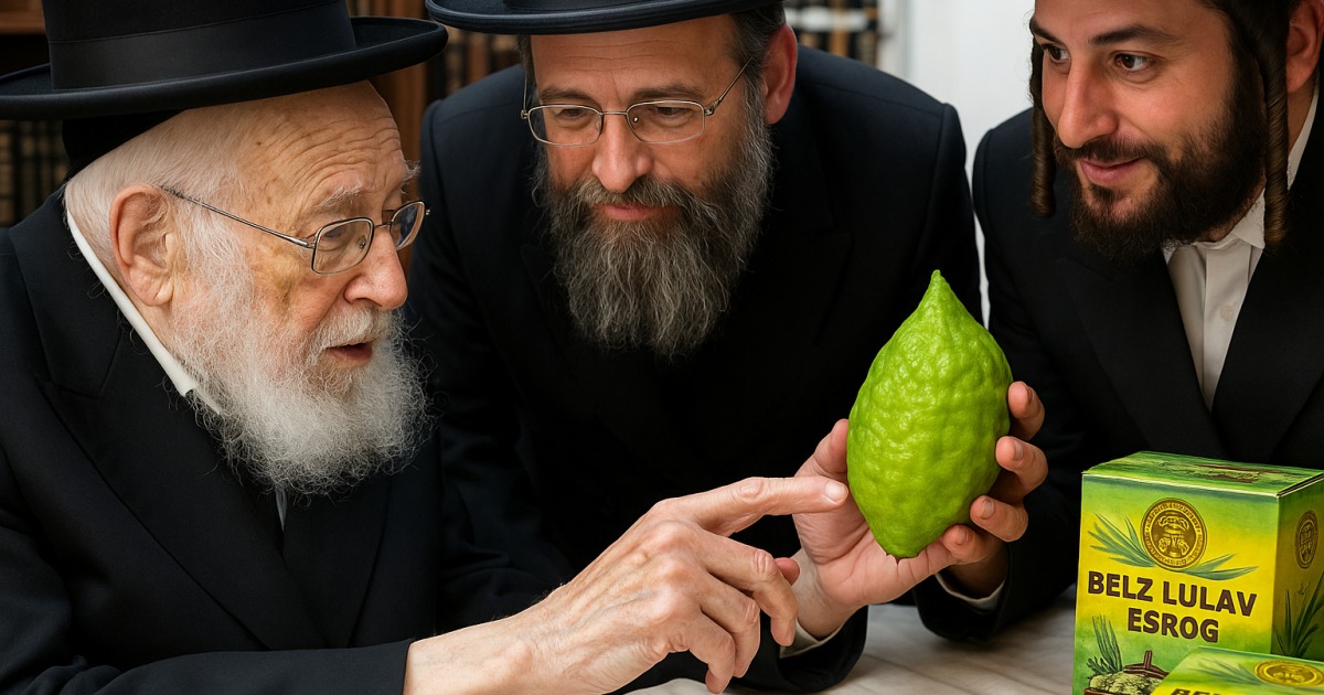 Rav Shalom Elyashiv Zatsa"l examine son Étrog