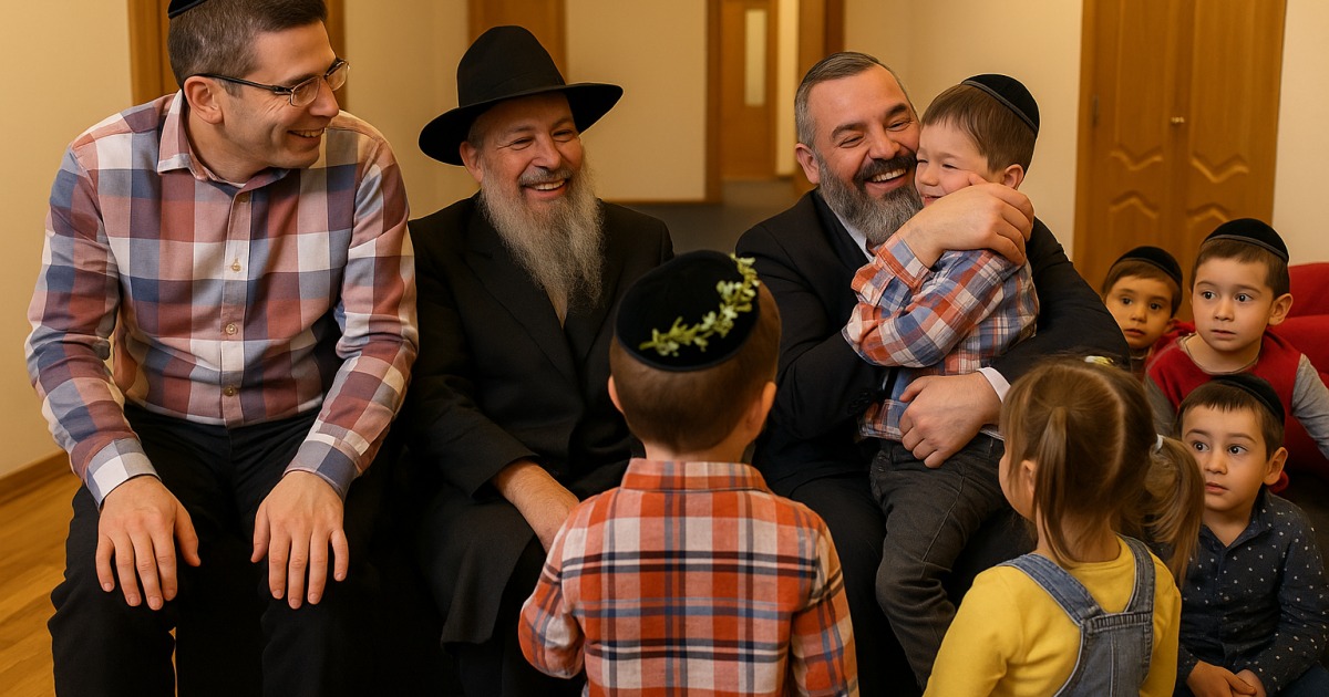 Abraham Fried chante dans un orphelinat en Ukraine