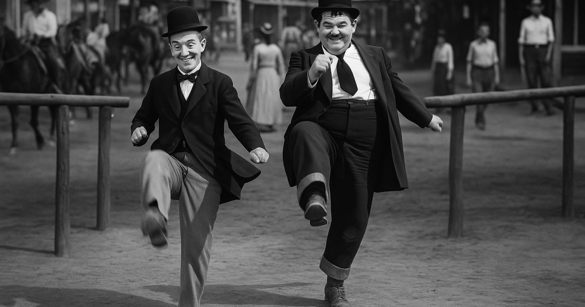 Laurel et Hardy, danseurs Yéménites