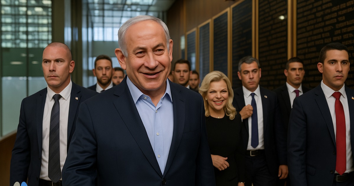 Visite du premier ministre Netanyahu à la synagogue de Strasbourg