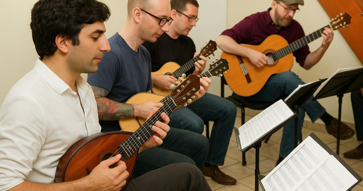 Un orchestre de mandolinistes juifs