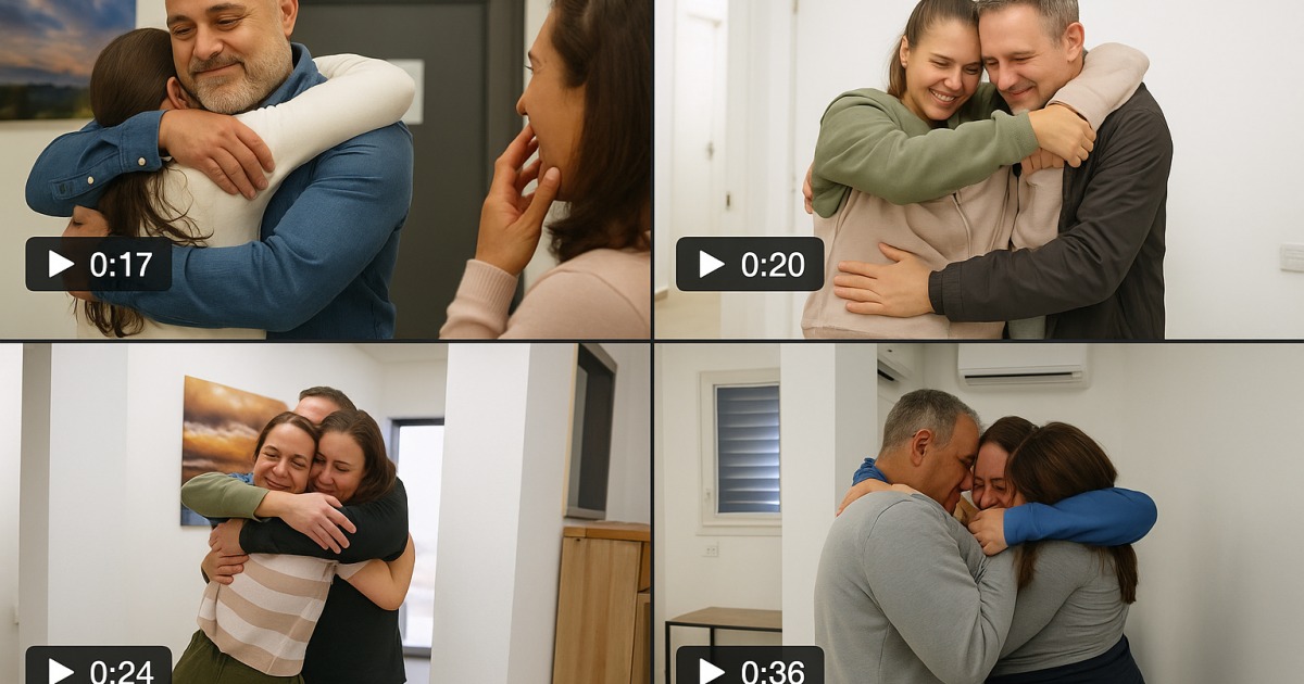 Première rencontre des quatre otages avec leur famille
