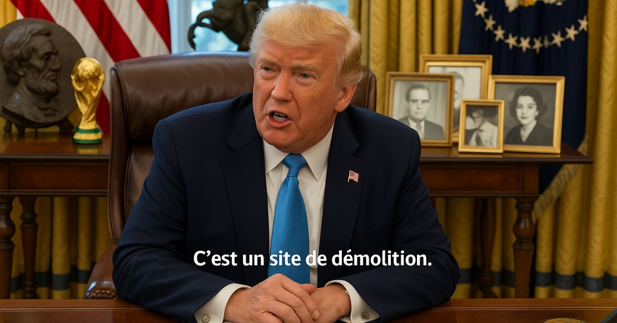 Donald Trump :  Gaza est un gros tas de gravats.