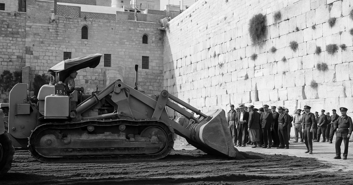L'esplanade du Kotel juste après la guerre des six jours