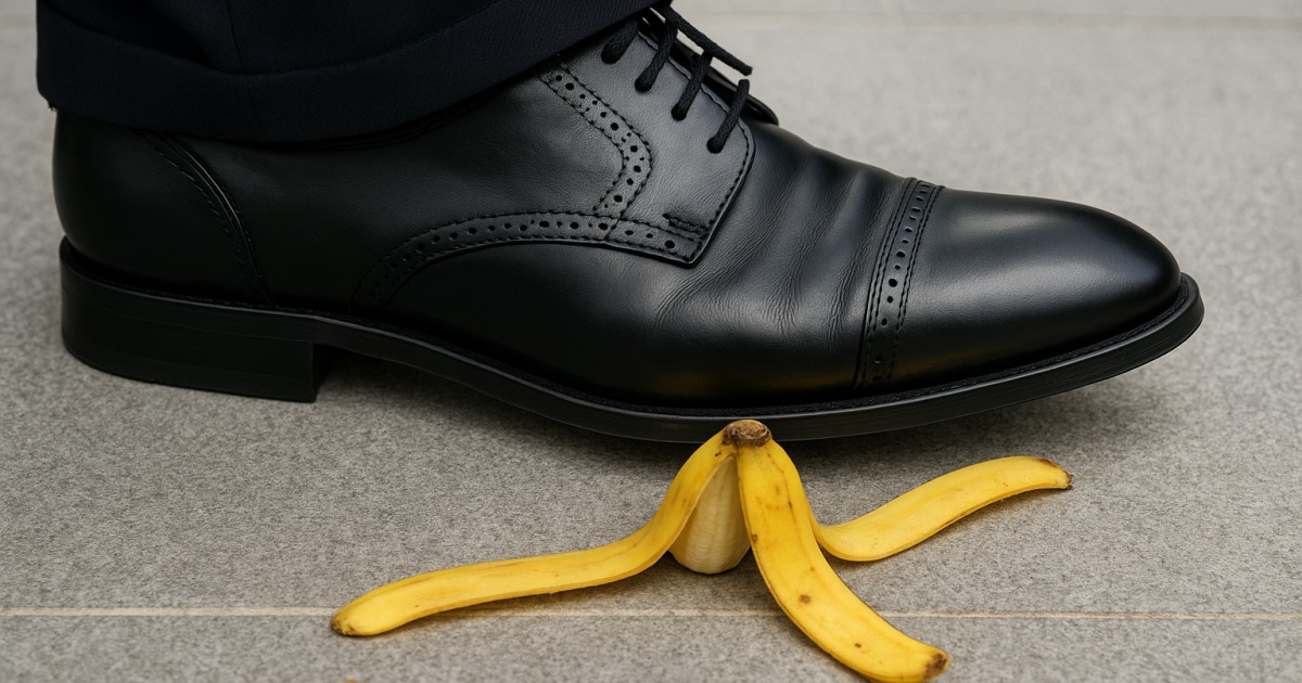 Attention, peau de banane !