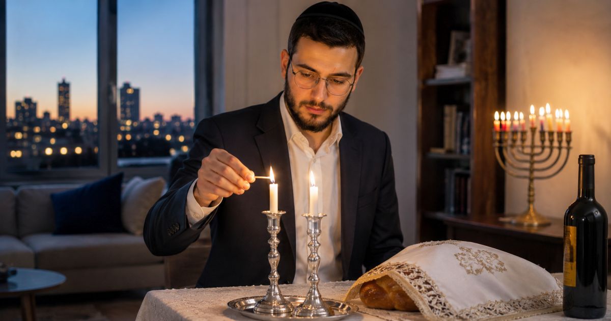 Le célibataire et les Nérotes de Chabbate et de 'Hanouka