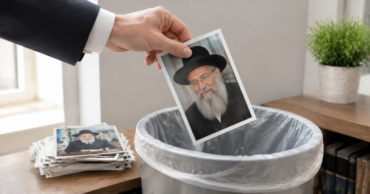 Est-il permis de jeter des photos de Tsadikim?