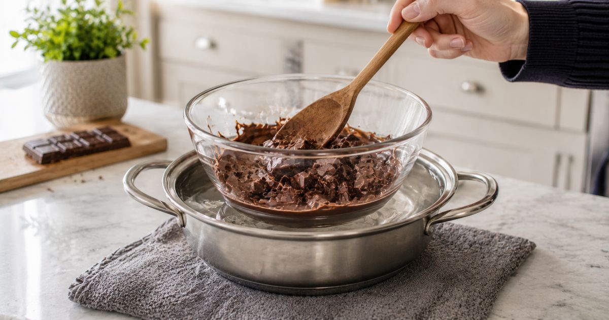 Faire fondre du chocolat le Chabbate