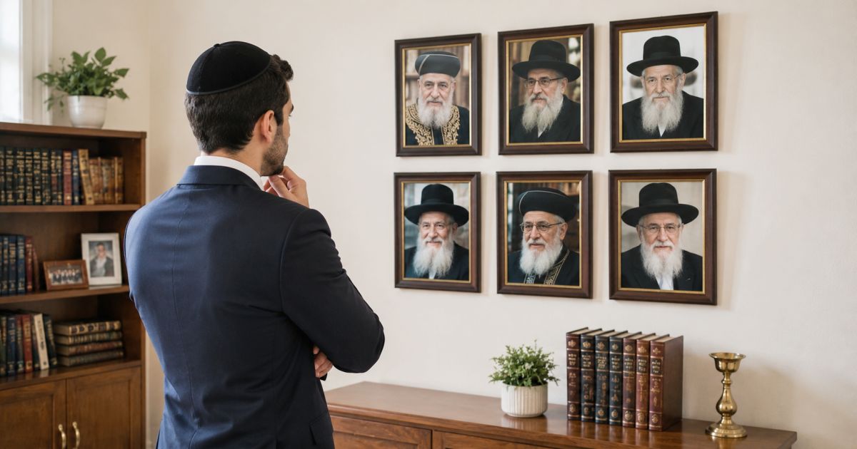 Statues, idoles et photos de Rabbanim