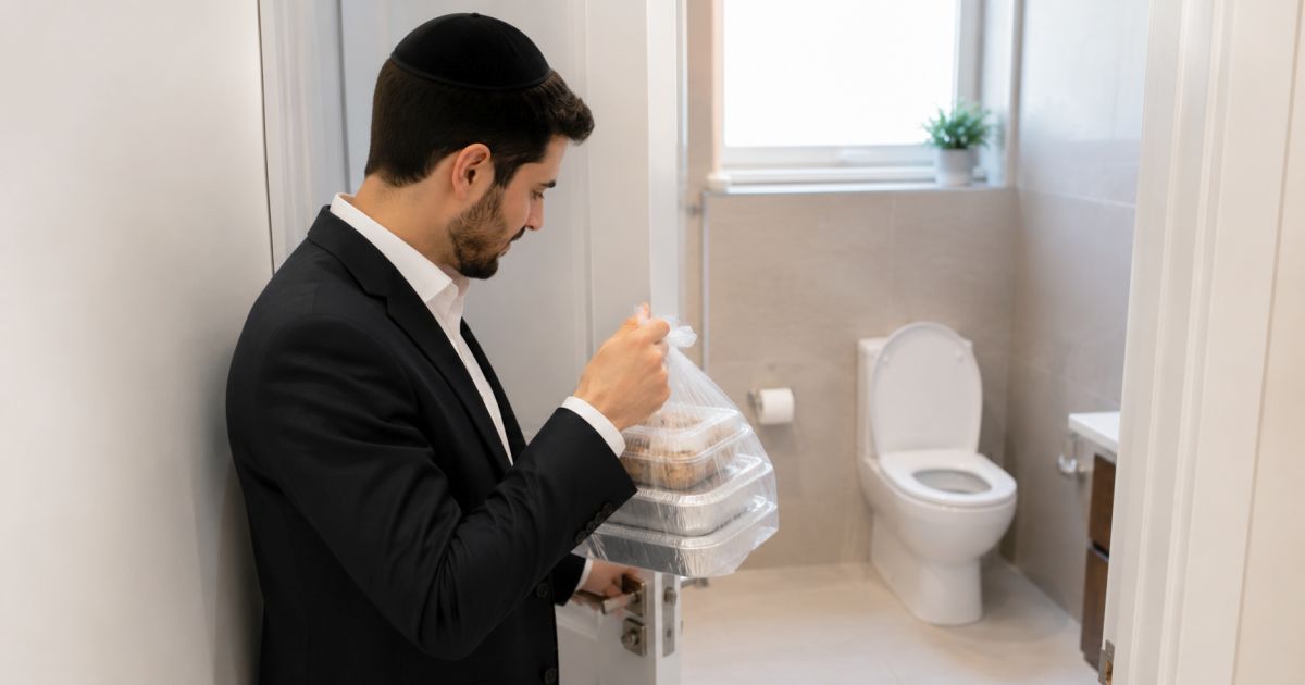 Faire rentrer de la nourriture aux toilettes