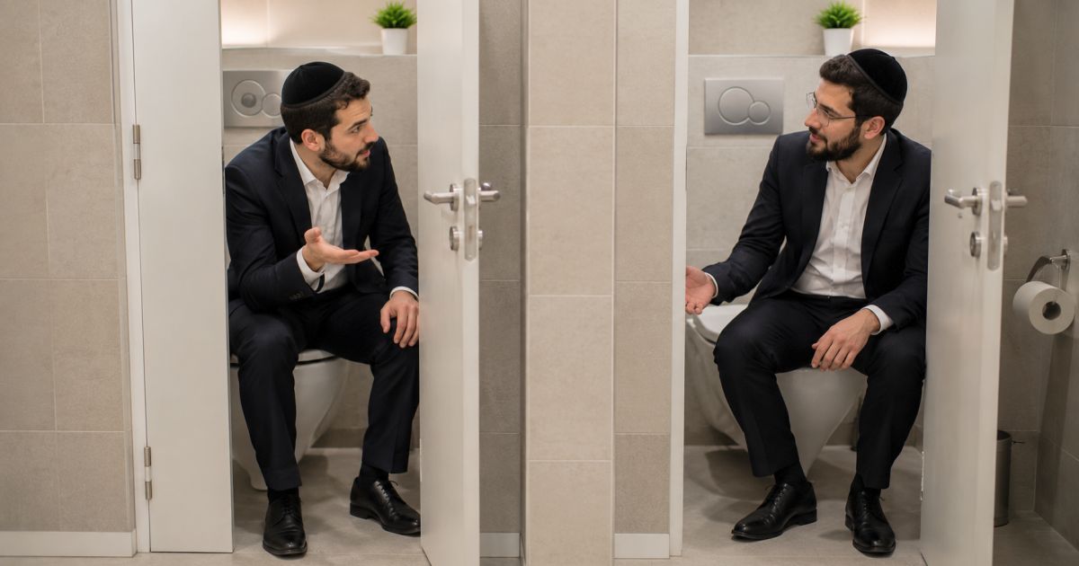 Parler aux toilettes