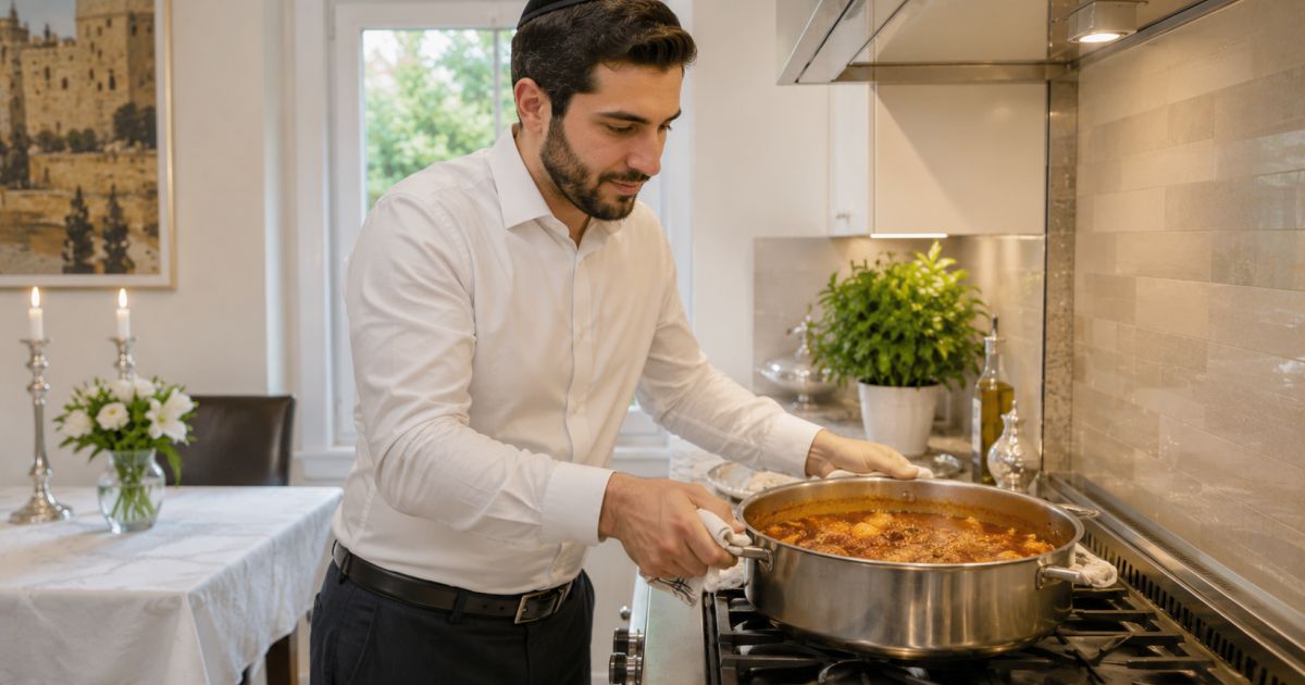 Remettre un plat en sauce sur le feu Chabbate