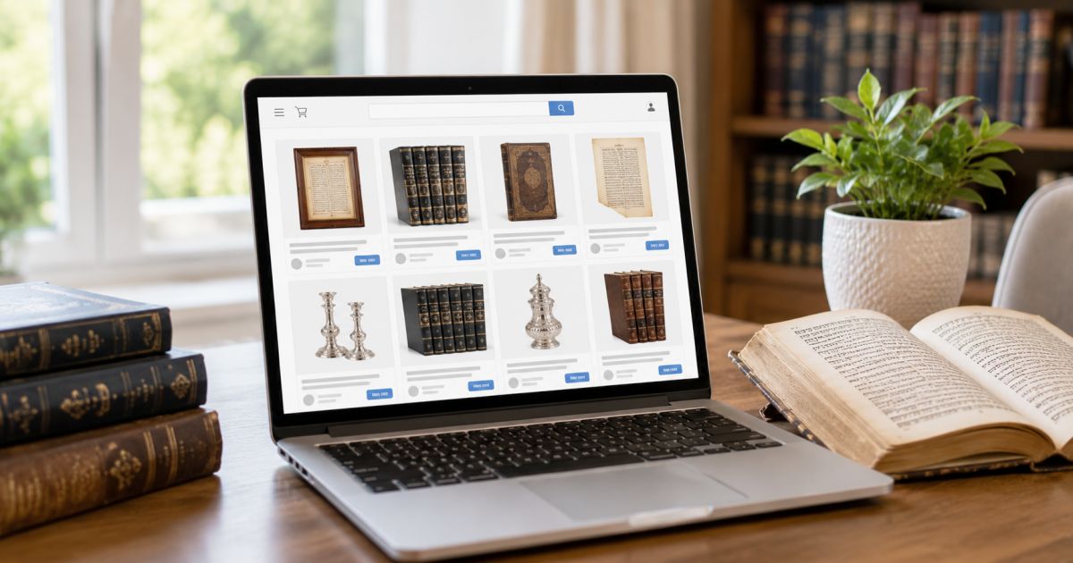 Laisser des objets en vente sur Internet pendant le Chabbate