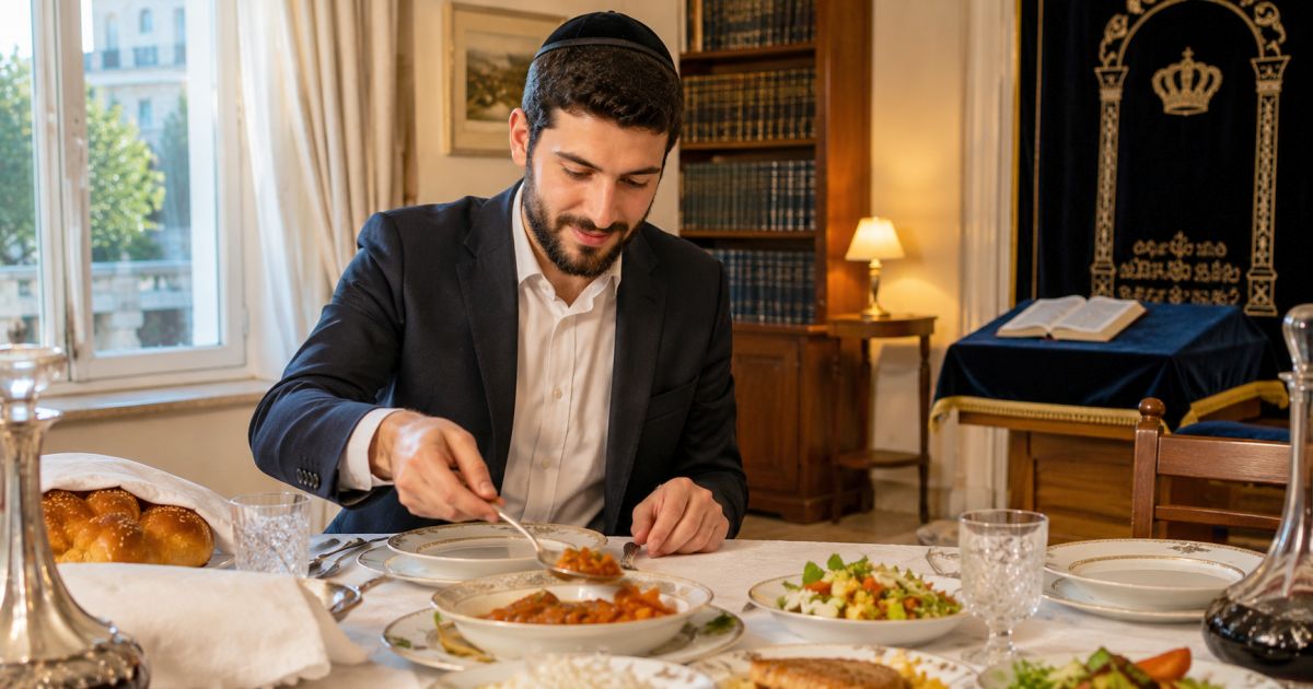Manger avant la prière du soir