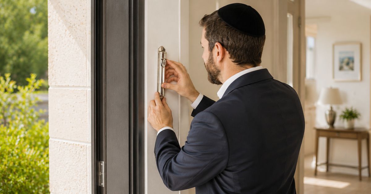 Faire une bénédiction quand on replace une Mézouza
