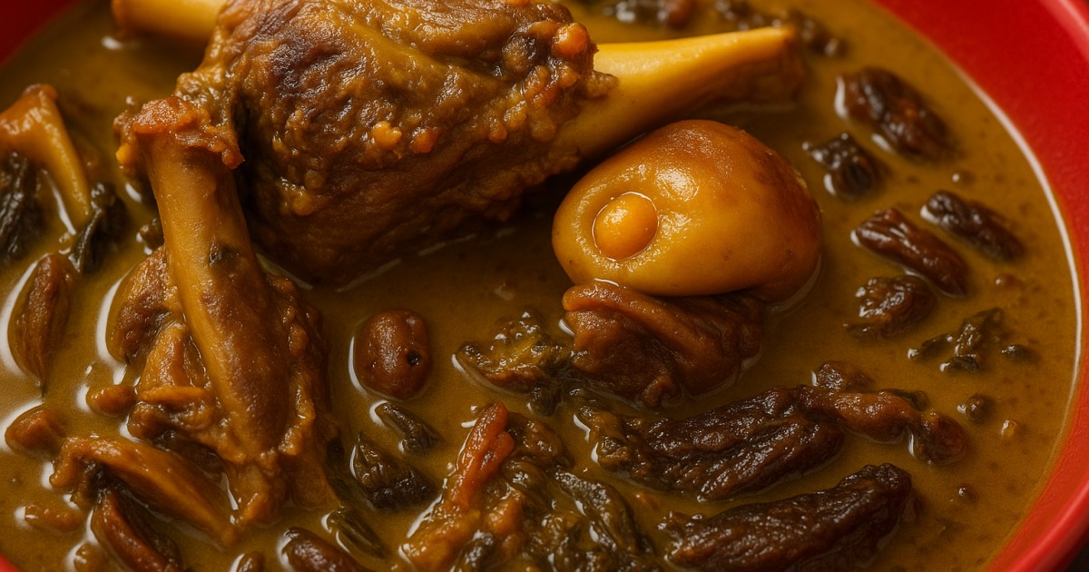 Tagine d'agneau aux citrons confits et pruneaux