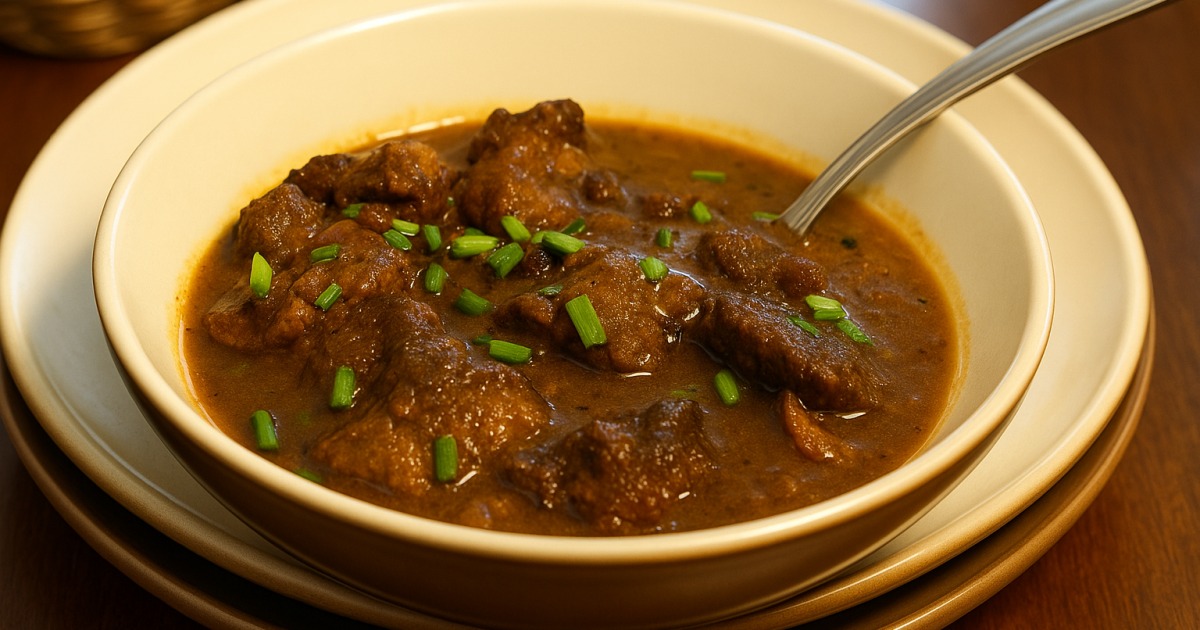 Mijoté de veau à la sauce lait de coco et baharat