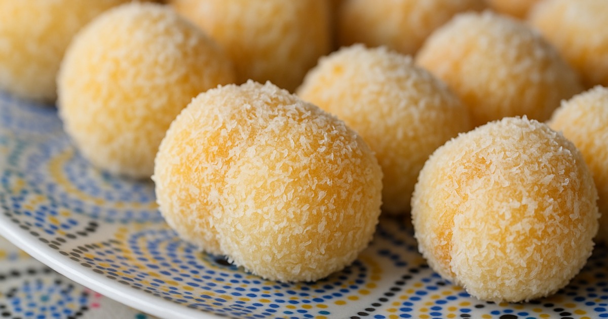Boules de noix de coco à la fleur d'oranger